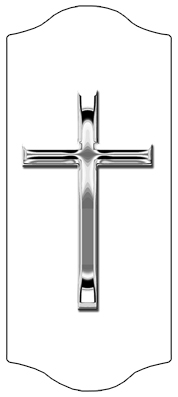 DARAY-C-510-SL-WT Silver Single Cross White